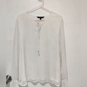 Vera Moda White Long Sleeve Blouse - Large